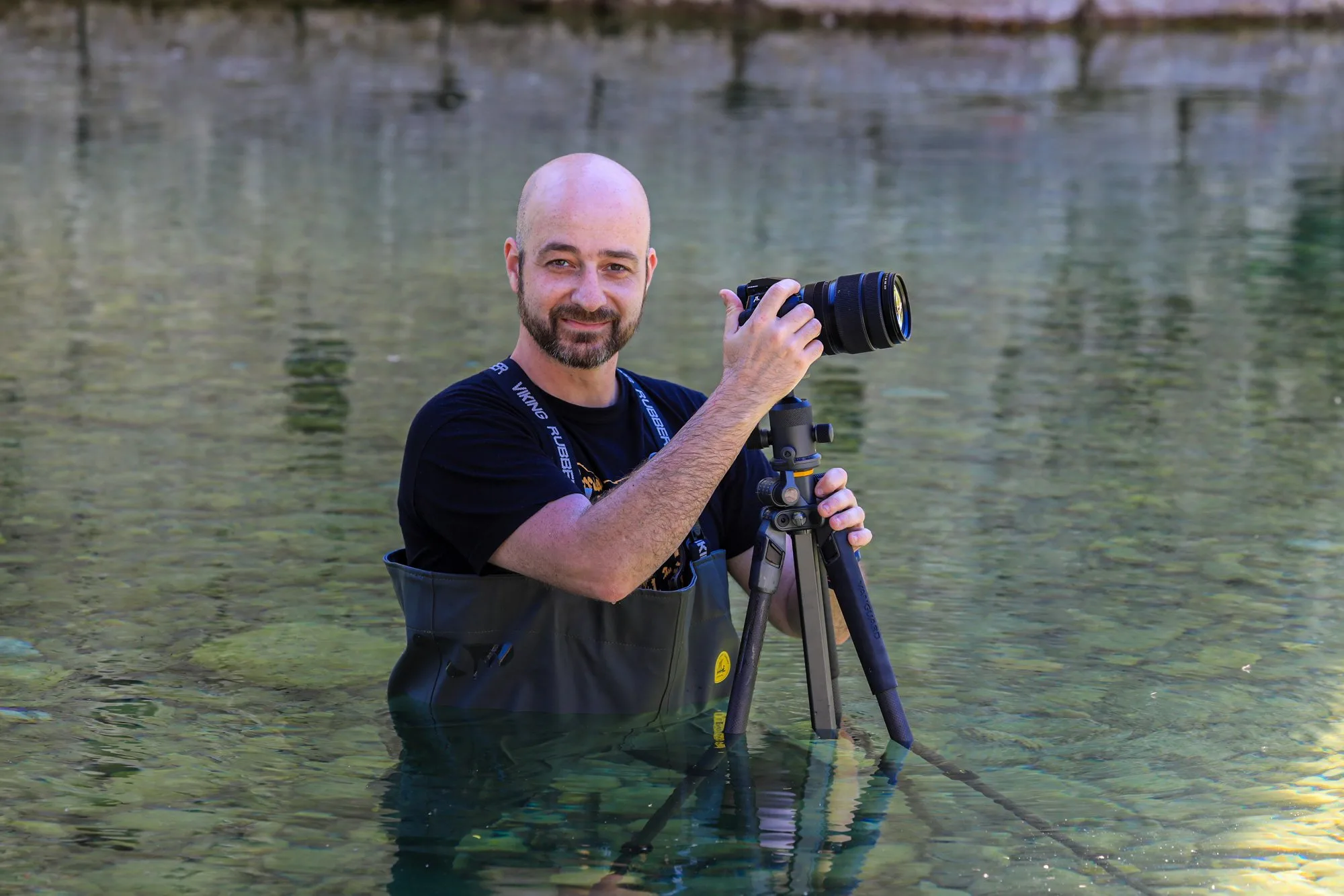Vaios Vitos working behind the camera