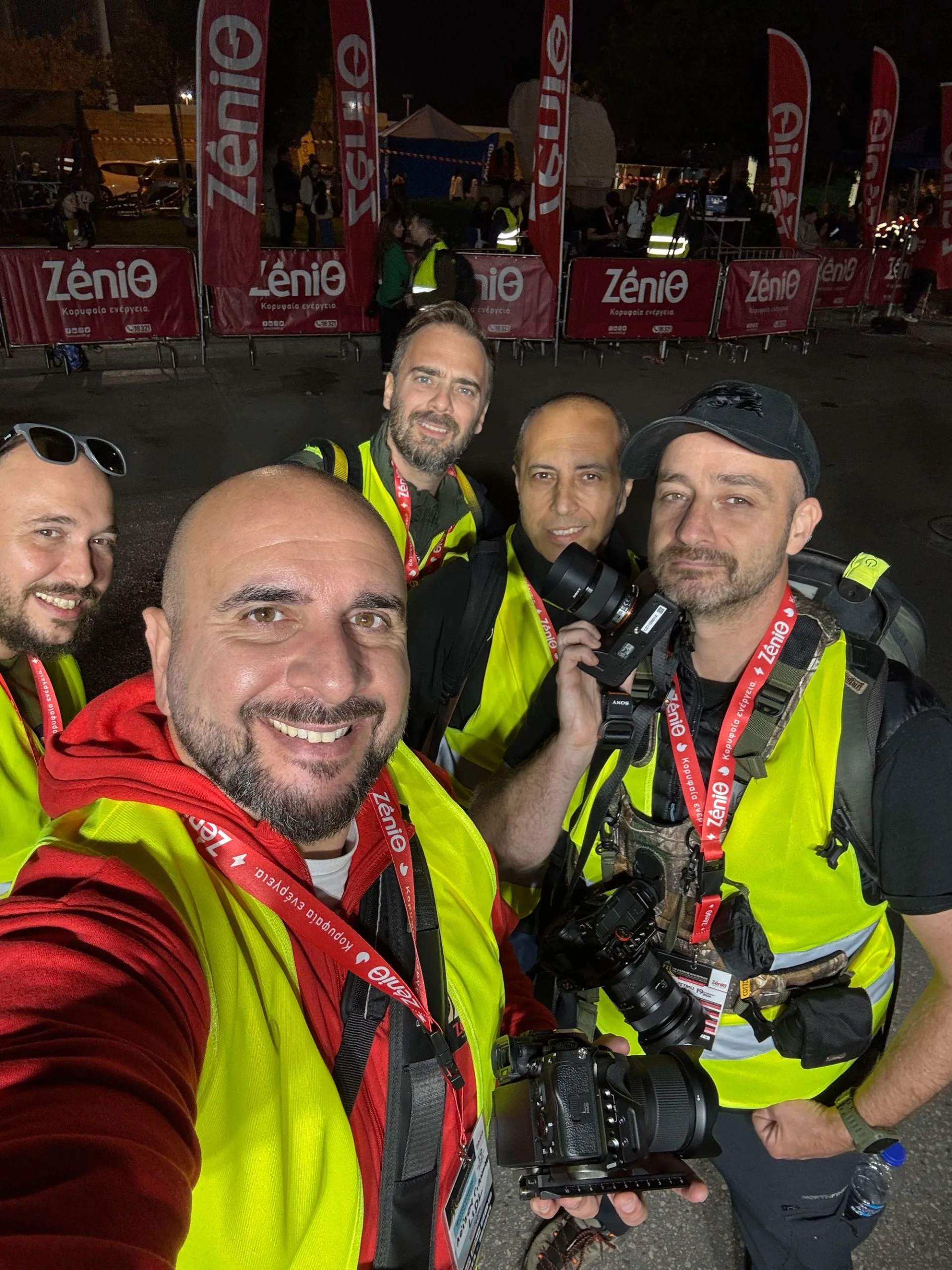 Vaios Vitos working with a camera in the field