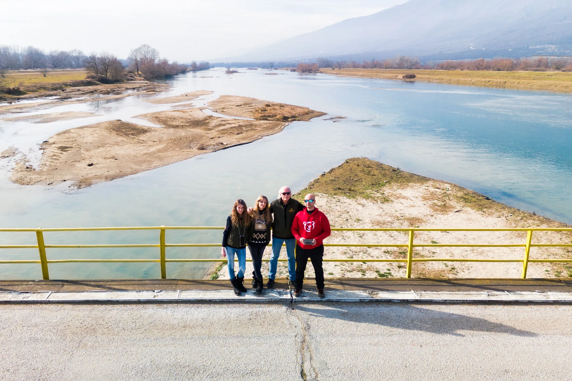 Vaios Vitos guiding photographers at Lake Kerkini