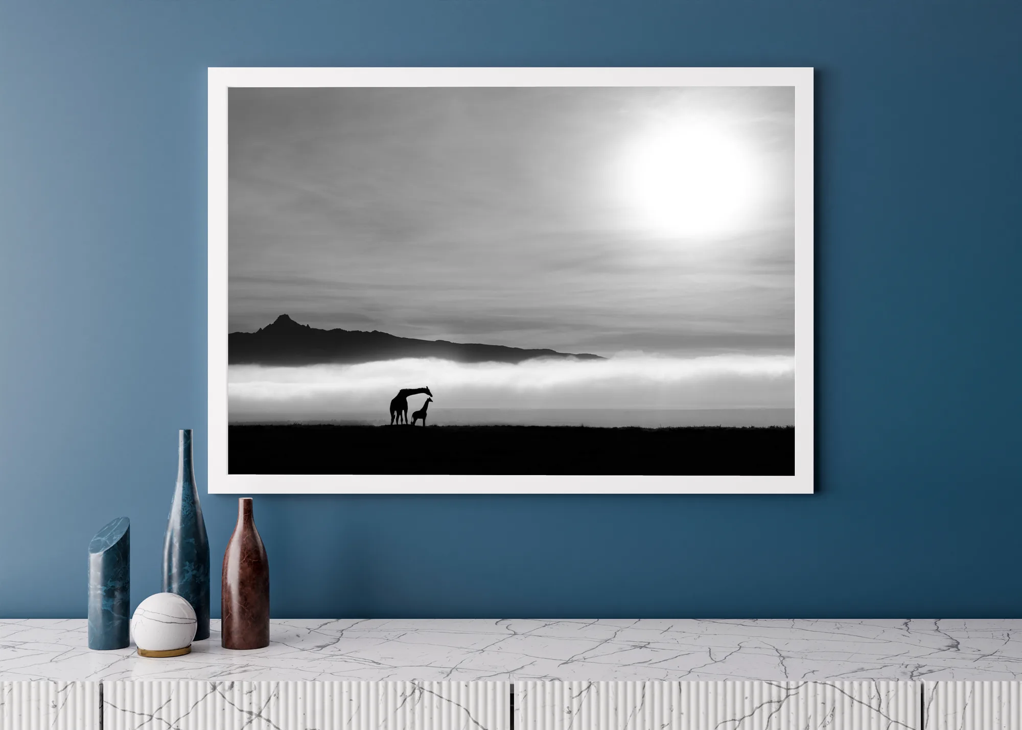 Giraffe Silhouettes at Sunrise - Image 2