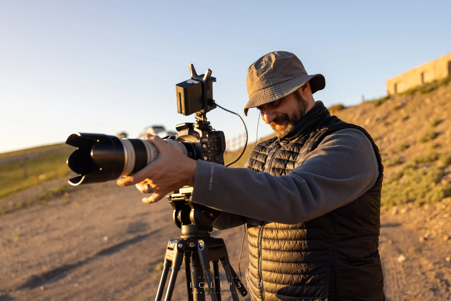 Camera work during the Eclipsed film production